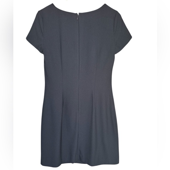 Banana Republic Navy Embellished Jeweled Bedazzled Short sleeve Dress Size 4 - Picture 2 of 7